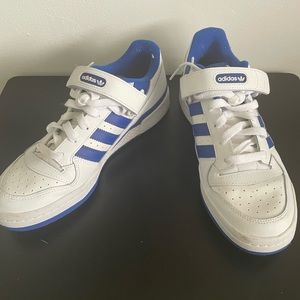 Adidas Forum blue and white shoes- WORN TWICE